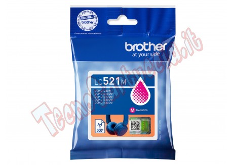 Brother - Cartuccia - Magenta - LC521M - 500 pag