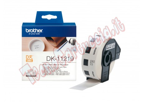 Brother - Rotolo 1200 Etichette circolari adesive diametro 12mm - DK-11219