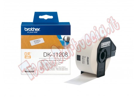 Brother - Rotolo 400 Etichette 38 x 90 mm - Nero/Bianco - DK-11208