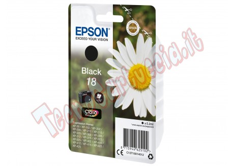 Epson - Cartuccia ink - 18 - Nero - C13T18014012 - 5,2ml