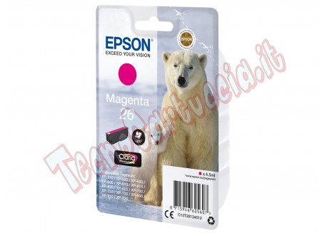 Epson - Cartuccia ink - 26 - Magenta - C13T26134012  - 4,5ml