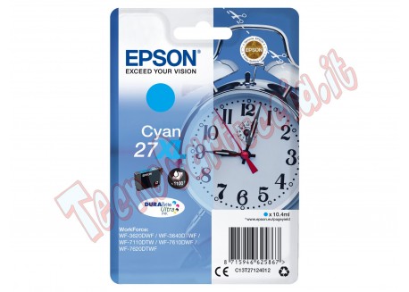 Epson - Cartuccia ink - 27XL - Ciano - C13T27124012 - 10,4ml