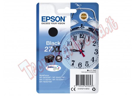Epson - Cartuccia ink - 27XL - Nero - C13T27114012 - 17,7ml