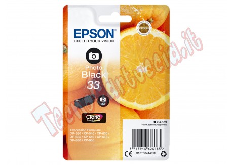 Epson - Cartuccia ink - 33 - Nero Photo - C13T33414012 - 4,5ml