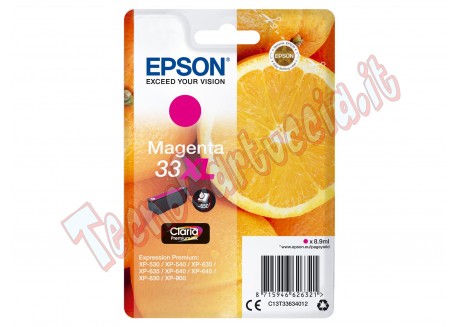 Epson - Cartuccia ink - 33XL - Magenta - C13T33634012 - 8,9ml