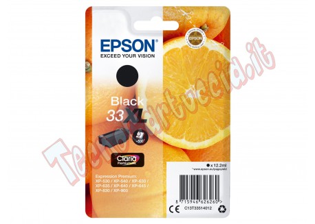 Epson - Cartuccia ink - 33XL - Nero - C13T33514012 - 12,2ml