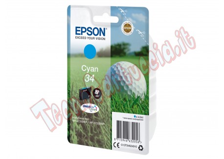 Epson - Cartuccia ink - 34 - Ciano - C13T34624010 - 4,2ml