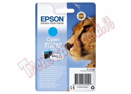 Epson - Cartuccia ink - Ciano - T0712 - C13T07124012 - 5,5ml