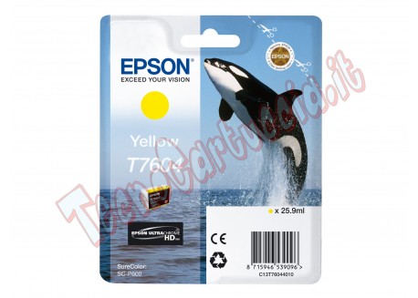 Epson - Cartuccia ink - Giallo - T7604 - C13T76044010 - 25,9ml