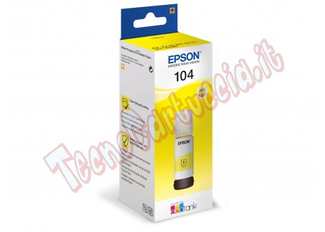 Epson - Tanica - 104  - Giallo - C13T00P440  - 65ml