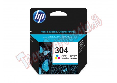 Hp - Cartuccia ink originale - 304 - C/M/Y - N9K05AE - 100 pag