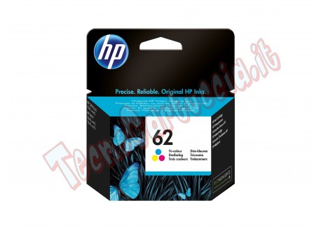 Hp - Cartuccia ink originale - 62 - C/M/Y - C2P06AE - 165 pag