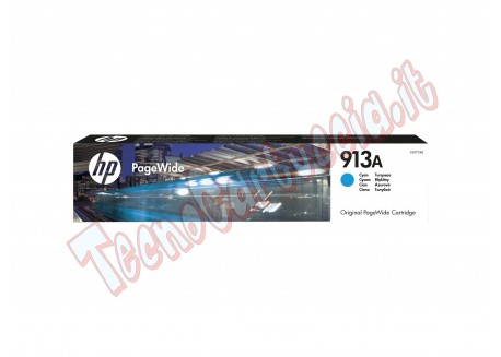 Hp - Cartuccia ink originale - 913A - Ciano - F6T77AE - 3.000 pag