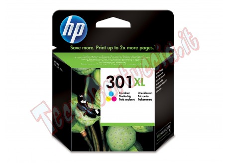 Hp - Cartuccia ink originale- 301XL - C/M/Y - CH564EE - 330 pag
