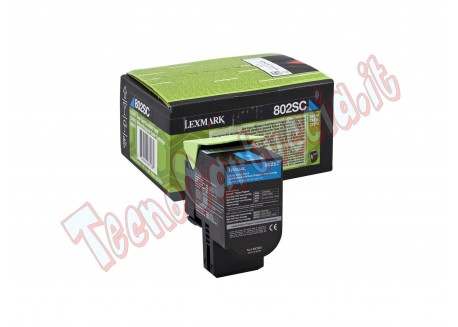 Lexmark - Toner - Ciano - 80C2SC0 - return program - 2.000 pag