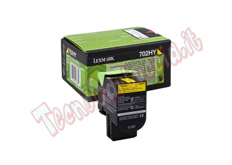 Lexmark - Toner - Giallo - 70C2HY0 - return program - 3.000 pag
