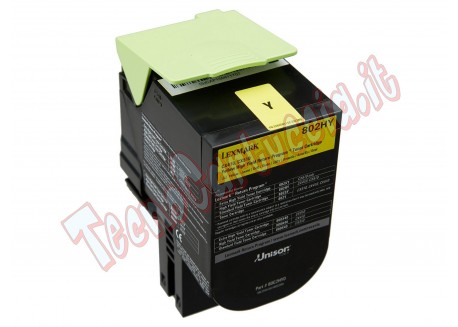 Lexmark - Toner - Giallo - 80C20Y0 - return program - 4.000 pag