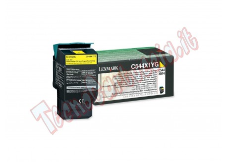 Lexmark - Toner - Giallo - C544X1YG - return program - 4.000 pag