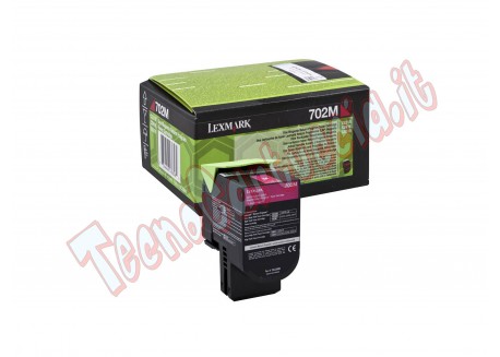 Lexmark - Toner - Magenta - 70C20M0 - return program - 1.000 pag