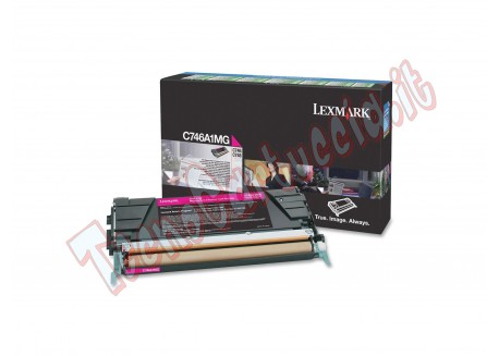 Lexmark - Toner - Magenta - C746A1MG - return program - 7.000 pag