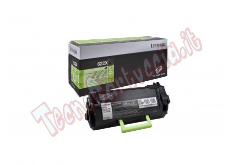 Lexmark - Toner - Nero - 62D2X00 - return program - 45.000 pag