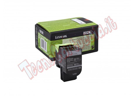 Lexmark - Toner - Nero - 80C20K0 - return program - 1.000 pag