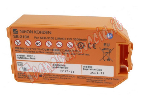 Batteria Nihon Kohden AED 3100 dura 4 anni SB-310V