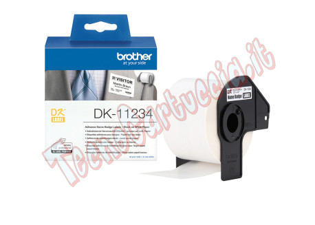 Brother - 260 etichette adesive per badge da applicare sui vestiti - 86 x 60 mm