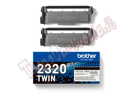 Brother - Bundle di 2 Toner - Nero - TN2320TWIN - 2.600 pag