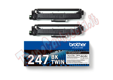 Brother - Bundle di 2 Toner - Nero - TN-247BKTWIN - 3.000 pag