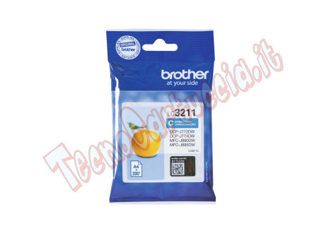 Brother - Cartuccia - Ciano - LC3211C - 200 pag