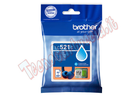 Brother - Cartuccia - Ciano - LC521C - 500 pag