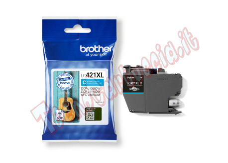 Brother - Cartuccia Ink - Ciano - LC421XLC - 500 pag