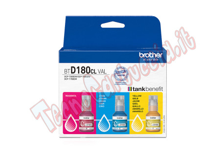 Brother - Kit Cartucce - Ciano/Magenta/Giallo - BTD180CLVAL - 5.000 pag