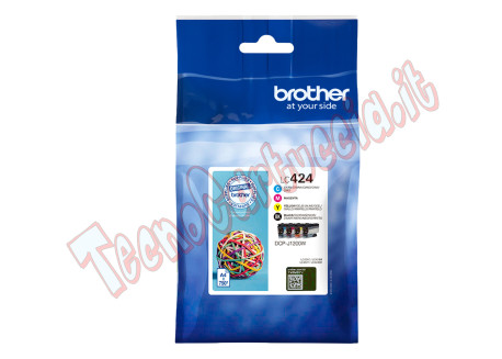 Brother - Kit Cartucce - Nero/ Ciano/Magenta/Giallo - LC424VAL - 750 pag