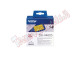 Brother - Rotolo etichetta continua - carta adesiva rimovibile - Nero/Giallo - 62mm x 30,48mt - DK-44605