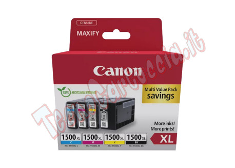 Canon - Cartuccia ink - BK/C/M/Y- PGI-1500XL - 9182B010