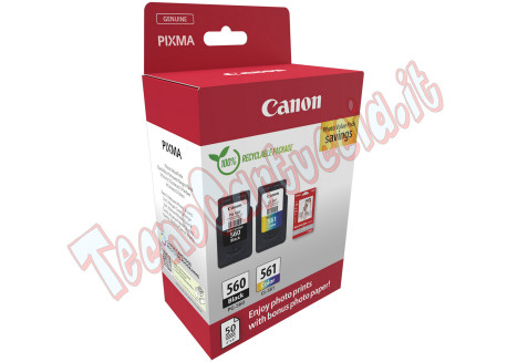 Canon - Cartuccia Ink CRG PG-560/CL-561 - con Confezione Fogli - 3713C008