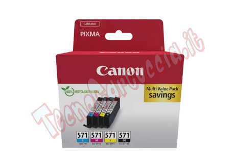 Canon - Cartuccia ink Multipack - BK/C/M/Y - CL-571 - 0386C009