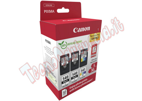 Canon - Cartuccia Ink PG-540Lx2/CL-541XL - con Confezione Fogli - 5224B015