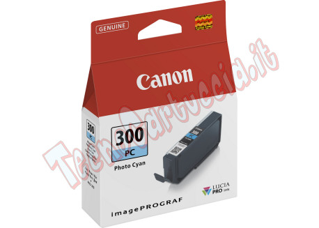 Canon - Cartuccia PFI-300 - Ciano photo - 4197C001 - 14 ml