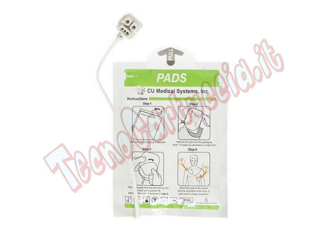 Elettrodi Adulti / Pediatrici Defibrillatore Cu Medical Systems I-PAD SP2 Piastre 2 anni CUA1007S