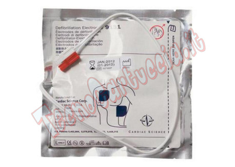 Elettrodi Adulti Defibrillatore Cardiac Science Powerheart G3 Responder Piastre Dura 2 anni 9131-001