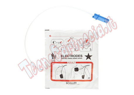 Elettrodi Adulto Defibrillatore Defigard 4000 / 5000 / 6002 Piastre Adulti 2,5 anni 0-21-0020