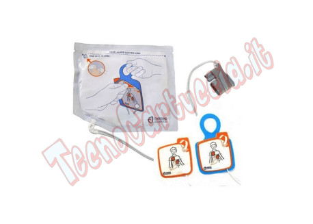 Elettrodi Pediatrici Defibrillatore Cardiac Science Powerheart G5 Piastre Bambino 2 anni XELAED003A