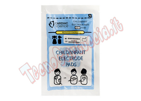 Elettrodi Pediatrici Defibrillatore Cardiac Science Powerheart GE Responder Piastre 2 anni 9730-002