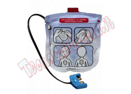 Elettrodi Pediatrici Defibrillatore Defibtech Lifeline View Piastre Bambino Dura 1,5 anni DDP-2002