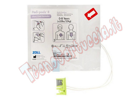 Elettrodi Pediatrici Defibrillatore Zoll Medical AED Plus / Pro Piastre Dura 1,5 anni 8900-0810-01