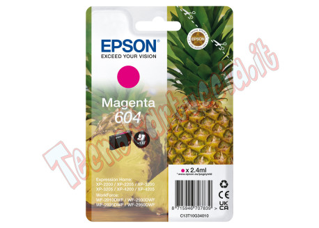 Epson - Cartuccia - Magenta - 604 - C13T10G34010 - 2,4 ml