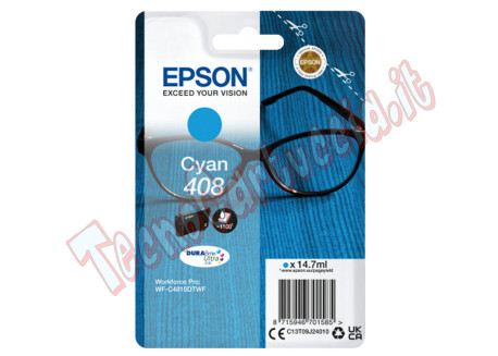 Epson - Cartuccia DuraBrite Ultra 408 - Ciano - C13T09J24010
